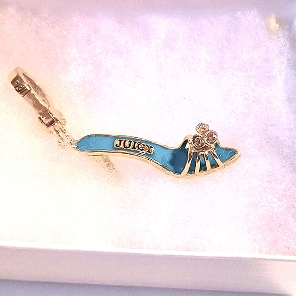 Jucy Couture 👑 High Heel Strappy Shoe with Crystals 💎